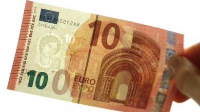 A fost lansată noua bancnotă de 10 euro