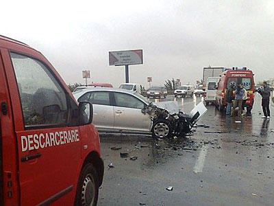 Accident rutier grav la ieşirea din Constanţa