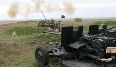 Exerciţii militare în poligonul Capu Midia