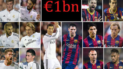 FABULOS. Real-Barcelona, un meci de peste un miliard de euro!