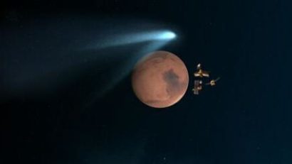 (VIDEO) O dată la un milion de ani: Roverele NASA au „spionat” cu succes cometa Siding Spring