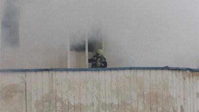 Incendiu! Panică într-un bloc situat pe strada Gării din Tulcea