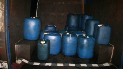 Două tone de motorină de contrabandă, confiscate la Băneasa