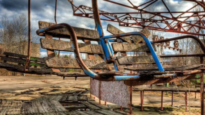 (VIDEO) VIRALUL ZILEI: Parcul de distracții abandonat de lângă Cernobâl
