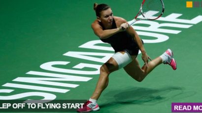 Simona Halep câştigă la pas primul set din semifinala cu Agnieszka Radwanska!