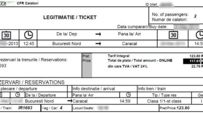 Aplicaţia online de vânzare a biletelor de tren, mai rapidă