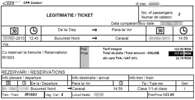 Aplicaţia online de vânzare a biletelor de tren, mai rapidă