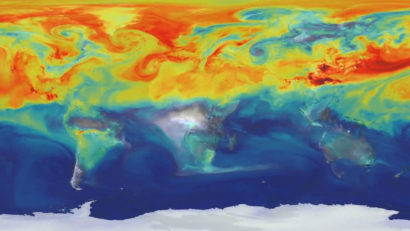 Videoclip produs de NASA despre emisiile de dioxid de carbon de pe Terra