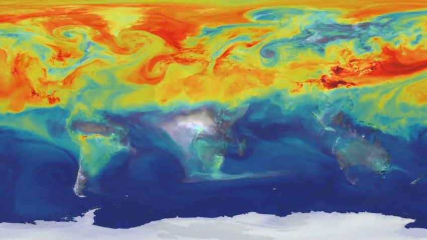 Videoclip produs de NASA despre emisiile de dioxid de carbon de pe Terra