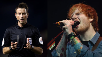 Arbitru suspendat pentru că a mers la concert cu Ed Sheeran