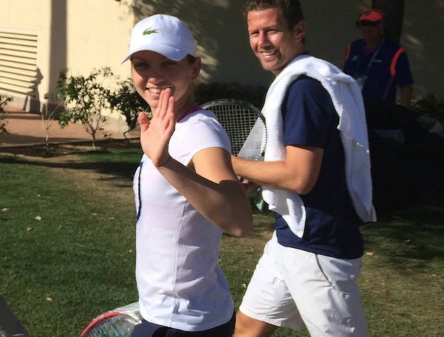 Simona Halep a încheiat colaborarea cu belgianul Wim Fissette