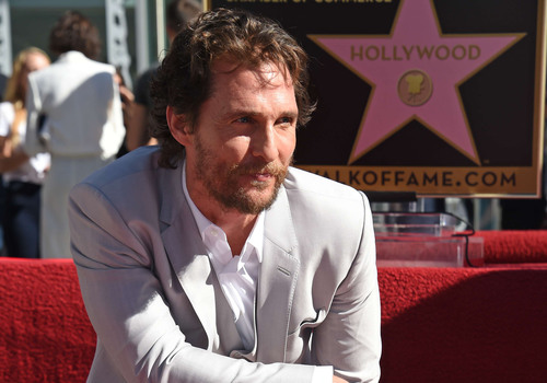 Matthew McConaughey a primit o stea pe Walk of Fame din Hollywood
