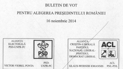 Cum arată buletinul de vot pentru turul II