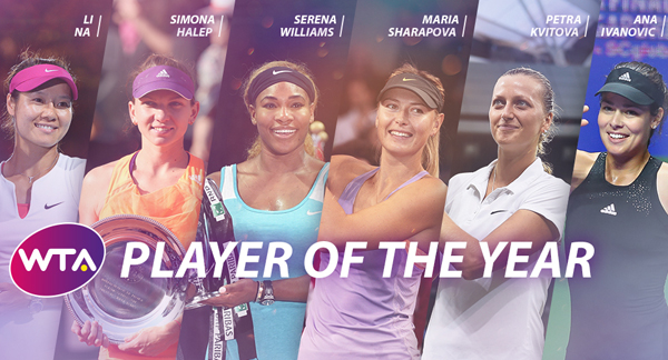 Simona Halep nominalizată pentru titlul de jucătoarea anului 2014