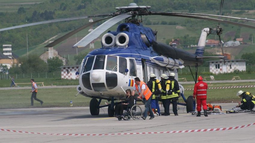 Simulare de accident aviatic la Aeroportul din Tulcea