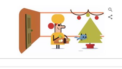 Google celebrează Crăciunul cu o animaţie muzicală