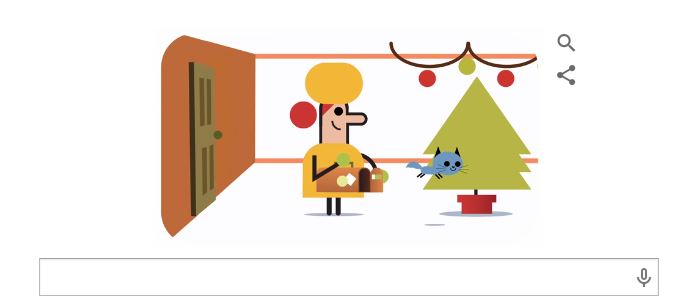 Google celebrează Crăciunul cu o animaţie muzicală