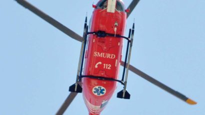 CONSTANȚA: Elicopterul SMURD, în misiune la un pacient cu arsuri