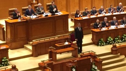 Primul discurs al preşedintelui învestit Klaus Iohannis