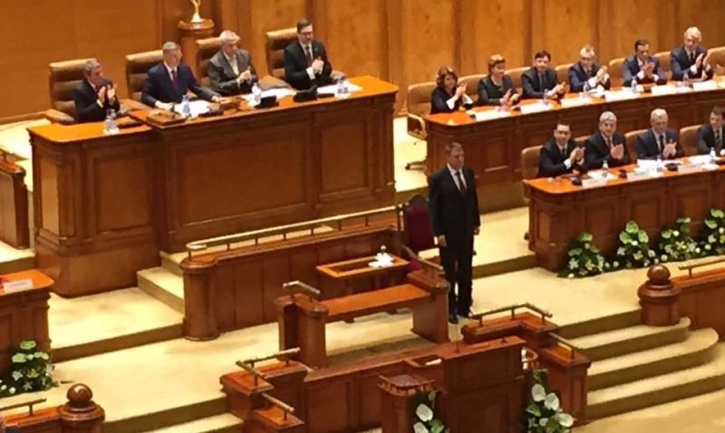 Primul discurs al preşedintelui învestit Klaus Iohannis