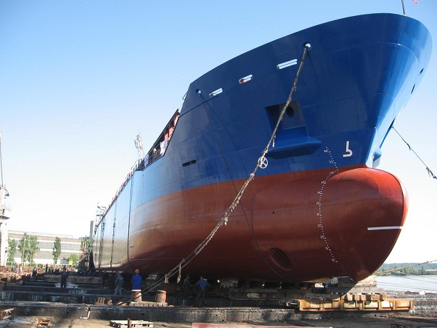 Ultima navă lansată la apă la șantierul naval din Tulcea