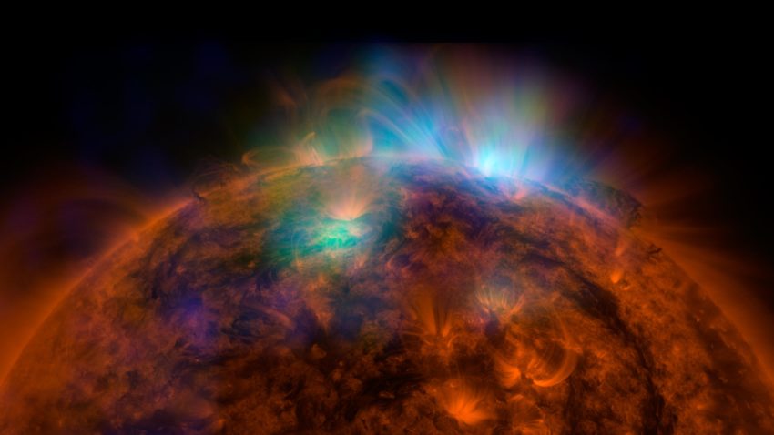 Imagine spectaculoasă a Soarelui, surprinsă de telescopul NuSTAR