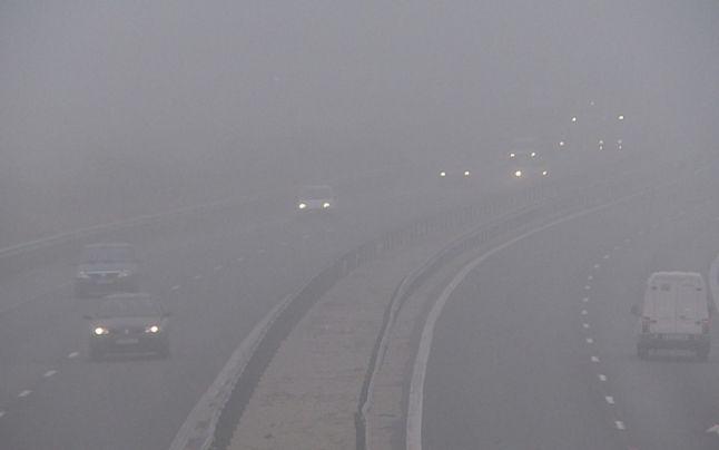 Atenție! Ceață pe A2