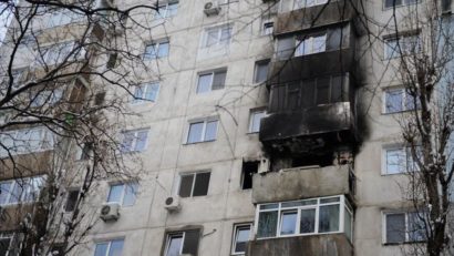 Explozie într-un bloc de locuințe