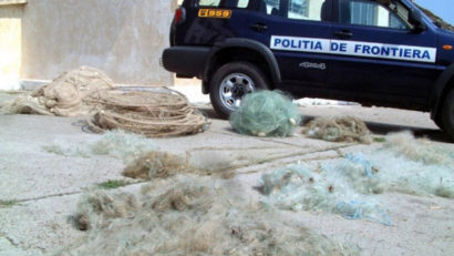 Aproape un kilometru de plase monofilare confiscate pe Lacul Goloviţa