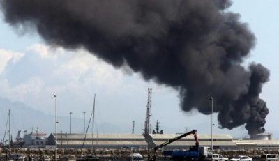 INCENDIU la bordul unei nave din Şantierul Naval Constanţa
