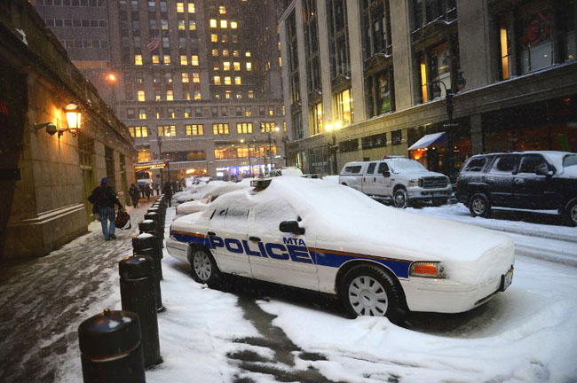New York-ul oraş fantomă din cauza ninsorii
