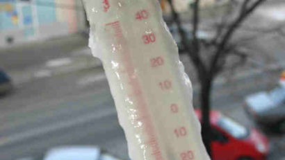 Minus 32 de grade Celsius în noaptea de Anul Nou