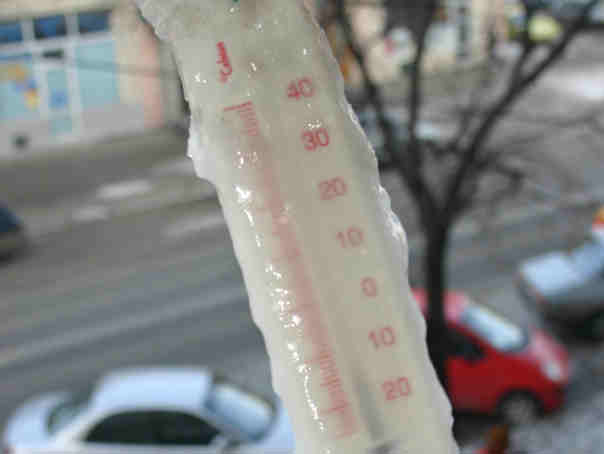 Minus 32 de grade Celsius în noaptea de Anul Nou