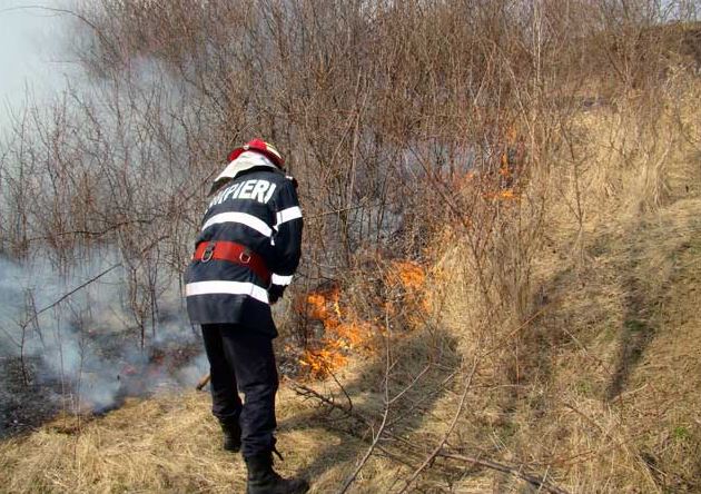 (UPDATE) Incendii de vegetaţie uscată la Constanţa şi Eforie Sud