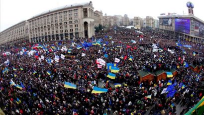 A început acum un an. Victoria revoluţiei ucrainene, celebrată la Kiev