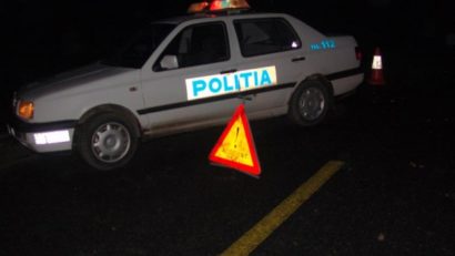 Accident rutier cu 4 maşini: Autoturism de transport valori cu șofer băut