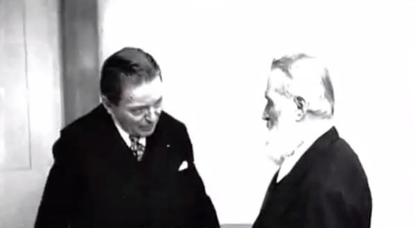 VIDEO: Imagini unicat – George Enescu și Constantin Brâncuși la Paris în 1947