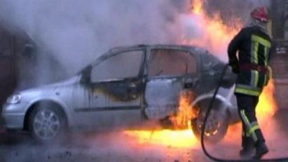Accident de circulaţie la Cumpăna, urmat de un incendiu