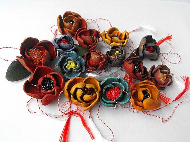 Mărţişoare handmade, la primăria Medgidia