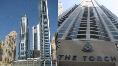 Şi zgârie-norii ard câteodată. Incendiu la un turn, în Dubai