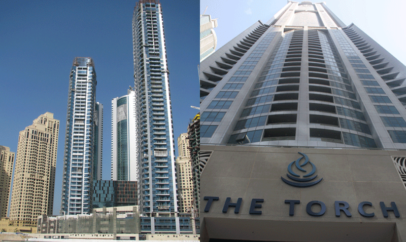 Şi zgârie-norii ard câteodată. Incendiu la un turn, în Dubai