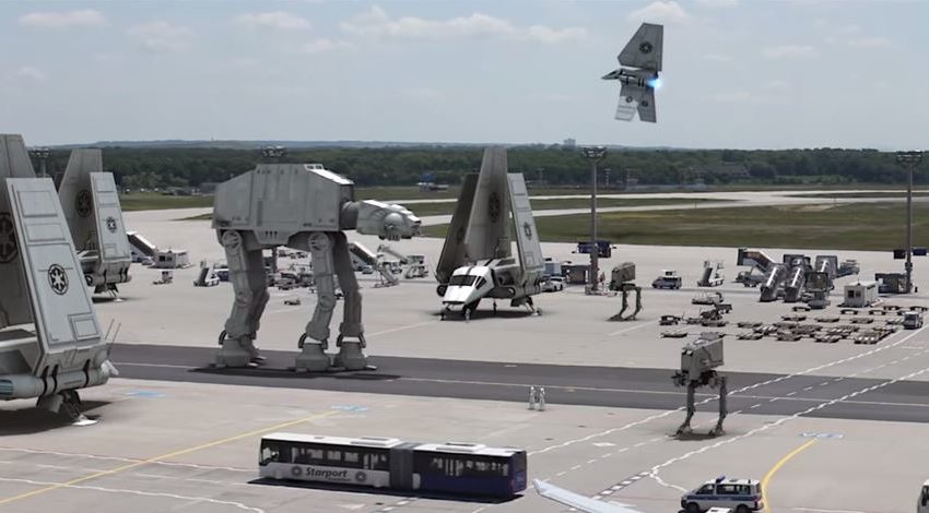 (VIDEO) Flota Star Wars, pe un aeroport din Europa