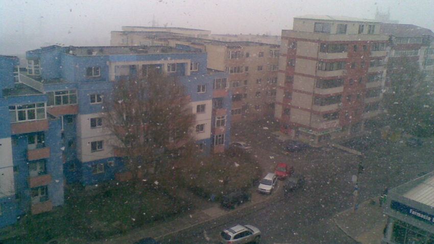 La Constanța ninge ca în povești !