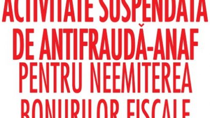 Activitate suspendată şi amenzi de 15.000 de lei – riscă, de astăzi, comercianţii care nu emit bon fiscal