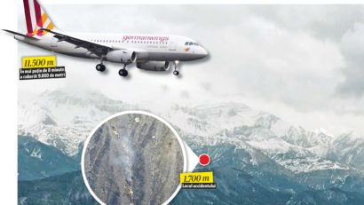 Doliu în Spania, după catastrofa aviatică din sudul Franţei