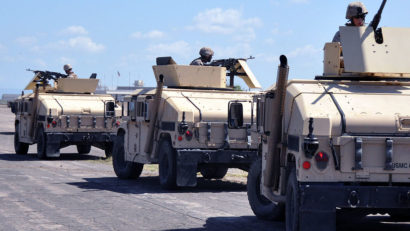 Convoi militar american implicat într-un accident rutier