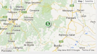 Cutremur de 3,9 grade în zona seismică Vrancea