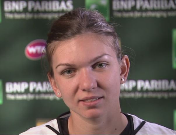 Simona Halep joacă în „sferturi” la Indian Wells, miercuri seara, la ora 22.00
