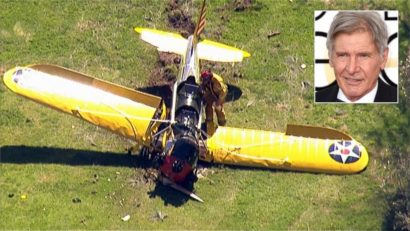 Harrison Ford, rănit într-un accident de avion