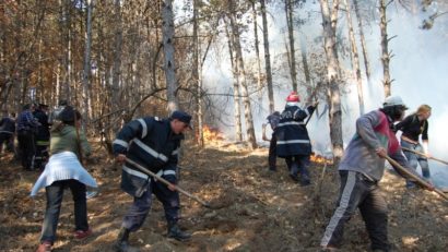 Incendii de vegetație uscată: Ard miriștile la Ciobanu și Cochirleni